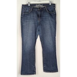 Old navy sz Sweetheart 12 short waist 35"Rise 9.5"Ins28"Wid leg hem18"GUC